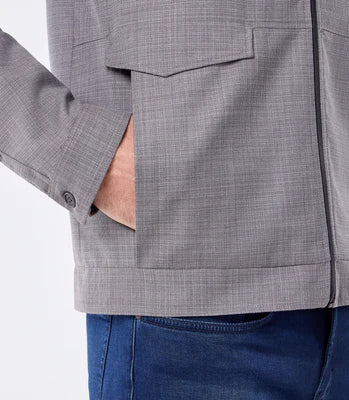 Elegante Herrenjacke Portinhola ungefüttert – Grau