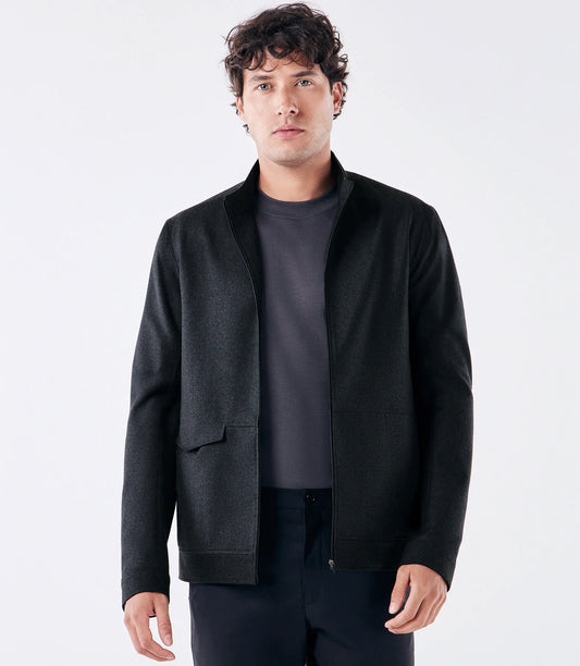 Portinhola Super 150s Jacke – Schwarz