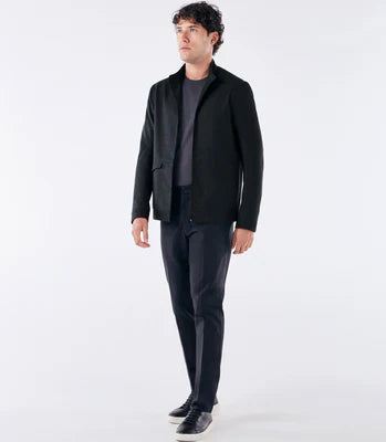 Portinhola Super 150s Jacke – Schwarz