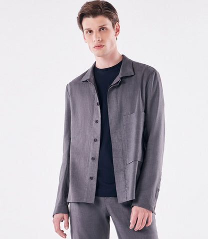 Leinenjacke – Grau