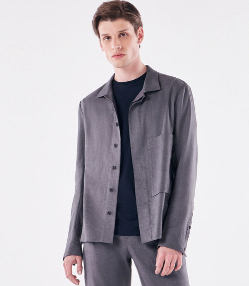 Leinenjacke – Grau
