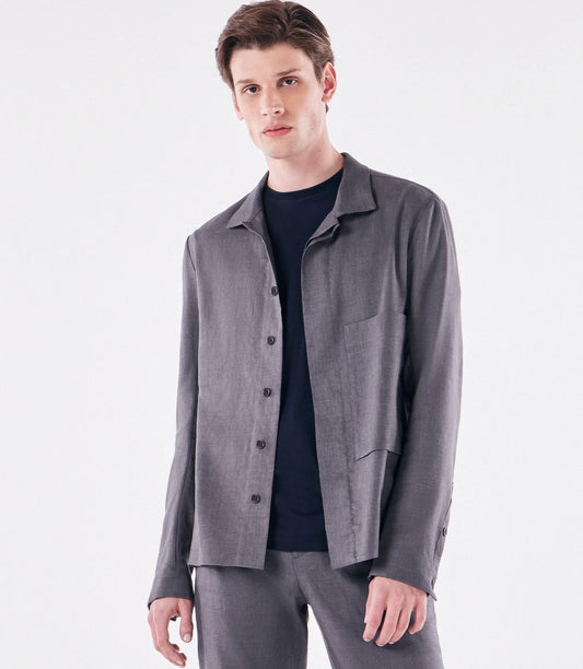 Leinenjacke – Grau