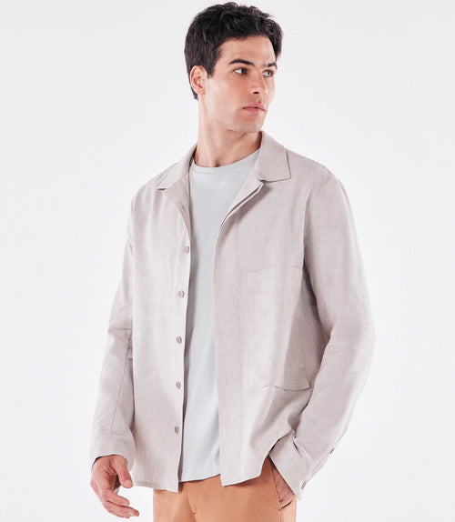 Leinenjacke – Beige