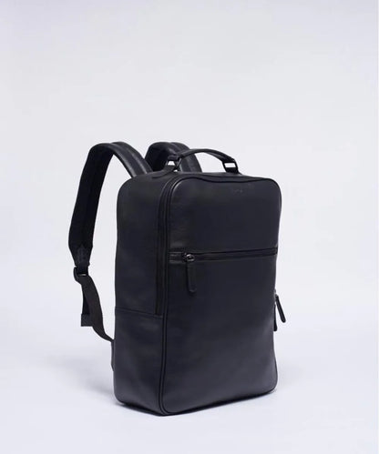 Lederrucksack Minimal – Schwarz