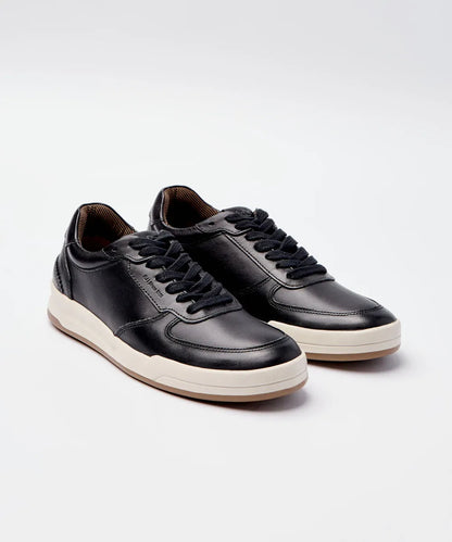 Sneaker Amsterdam Leather Schwarz